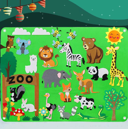 Felt Learning Board Early Education Board Educational Early Learning Board
