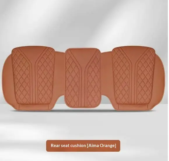 Car Headrest Nappa Leather Car Pillow Driving Seat Memory Foam Lumbar Support