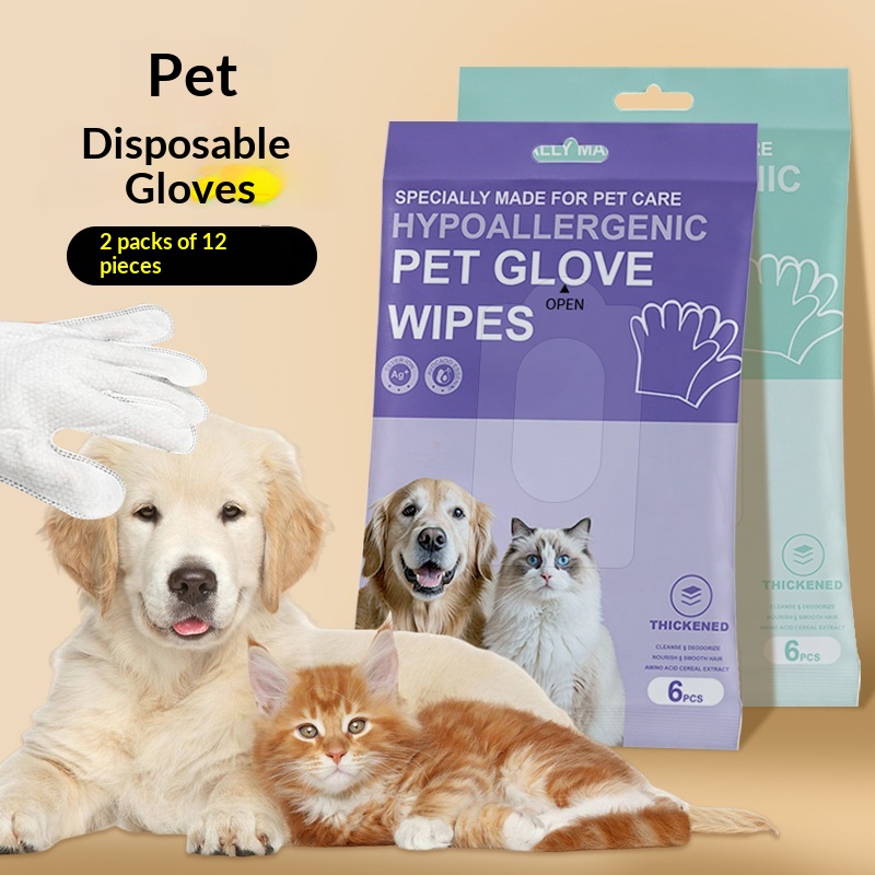 Pet Glove For Cats And DogsClean Without Bathing