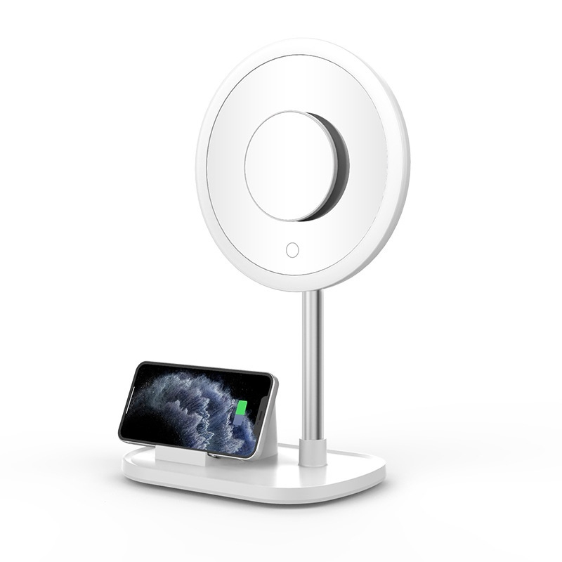 LED Makeup Mirror With Lighting And Wireless Charging