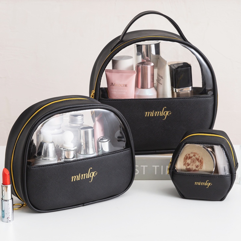 PU Cosmetic Bag, Portable & Convenient Toiletry Bag, Large Capacity