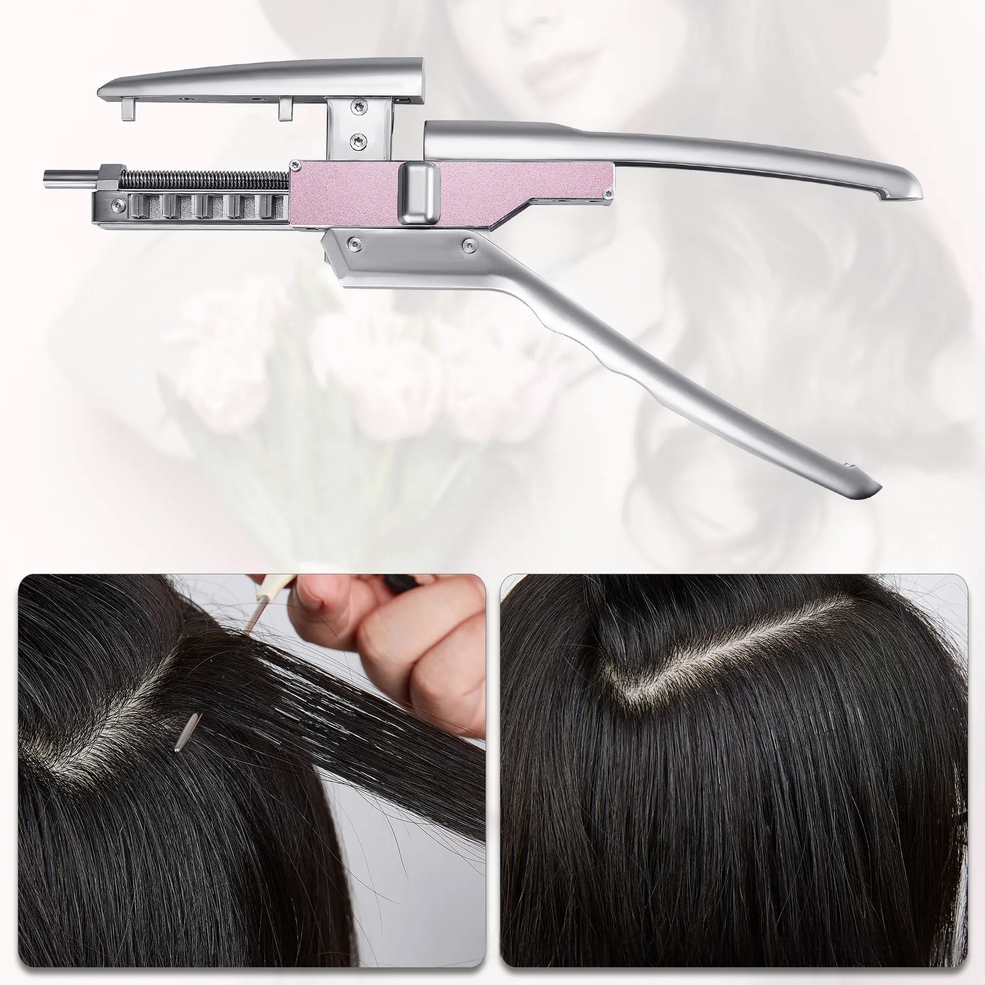 Traceless Glue-Free 6D Hair Extensions Inner Clip-in