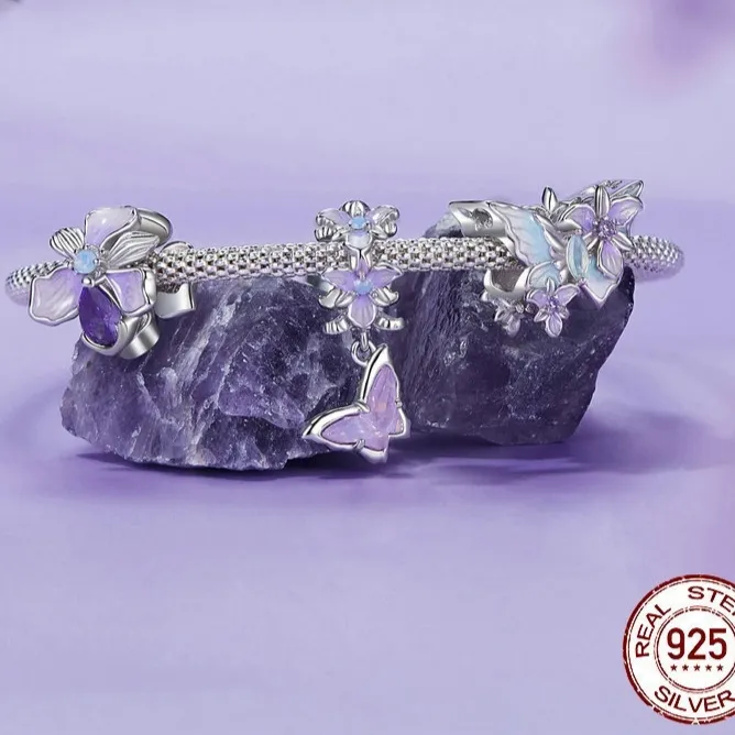 S925 Sterling Silver DIY Bracelet Charm Beads