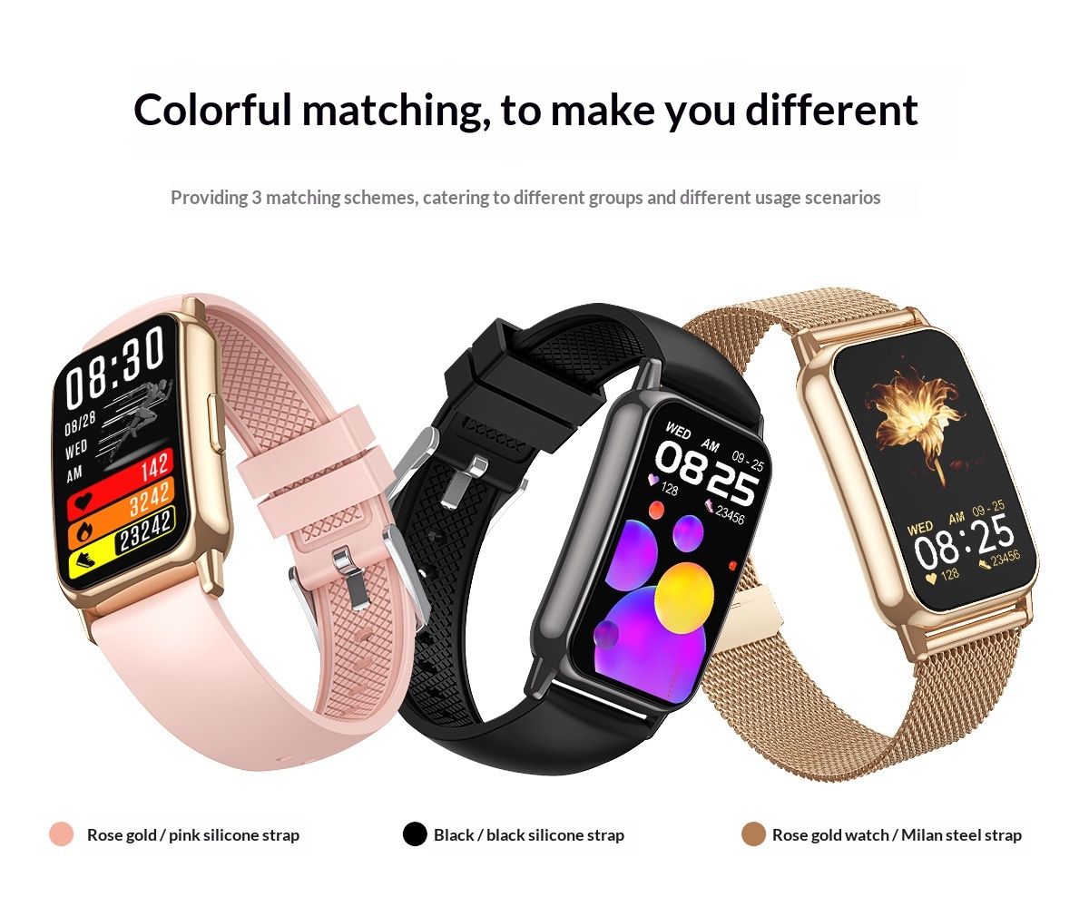 Smart watch gilded light steel and obsidian black steel premium variants