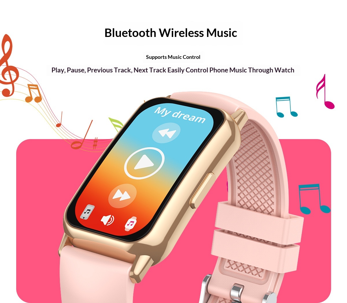 Smart watch step counting activity tracking daily wellness unisex