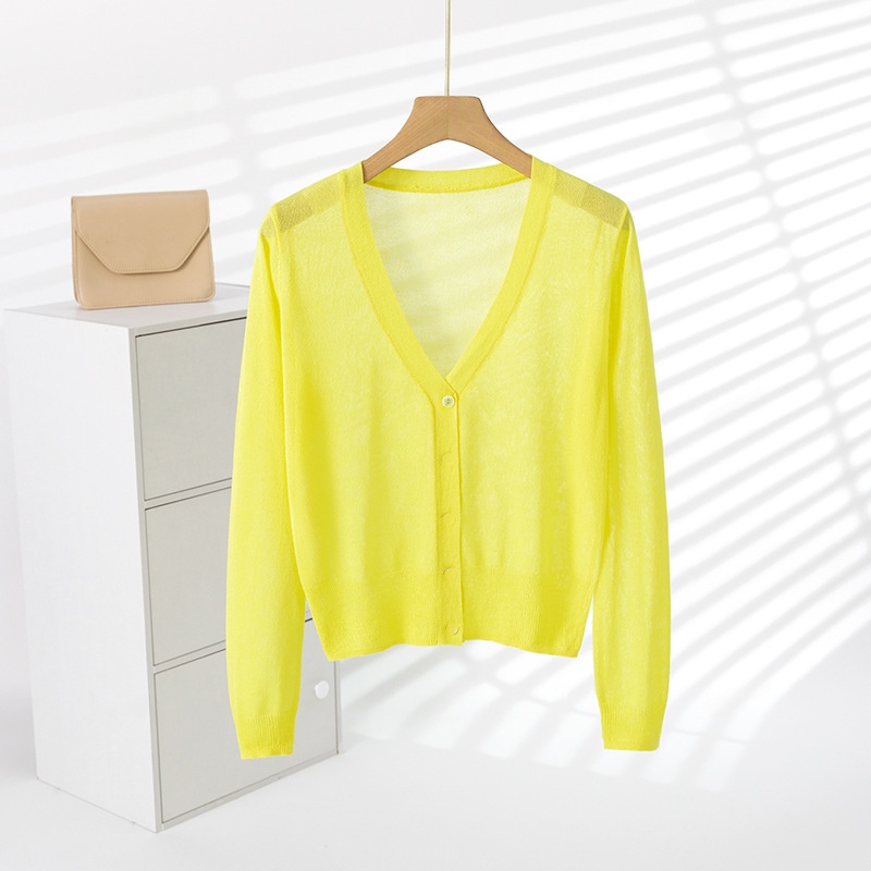 Ice Silk Sun-Protective Knitted Cardigan For Women