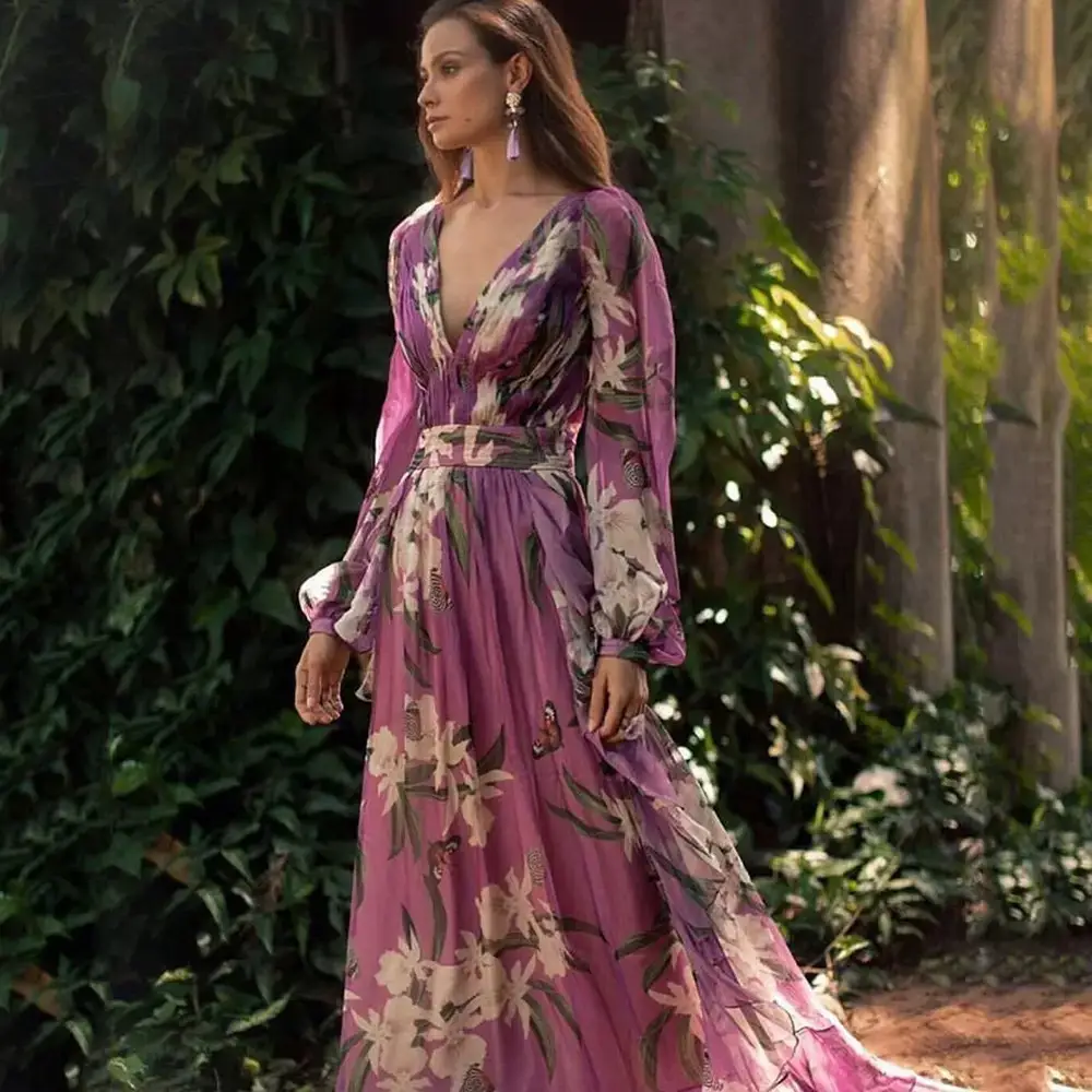 Fashionable Casual Dress With Digital Print