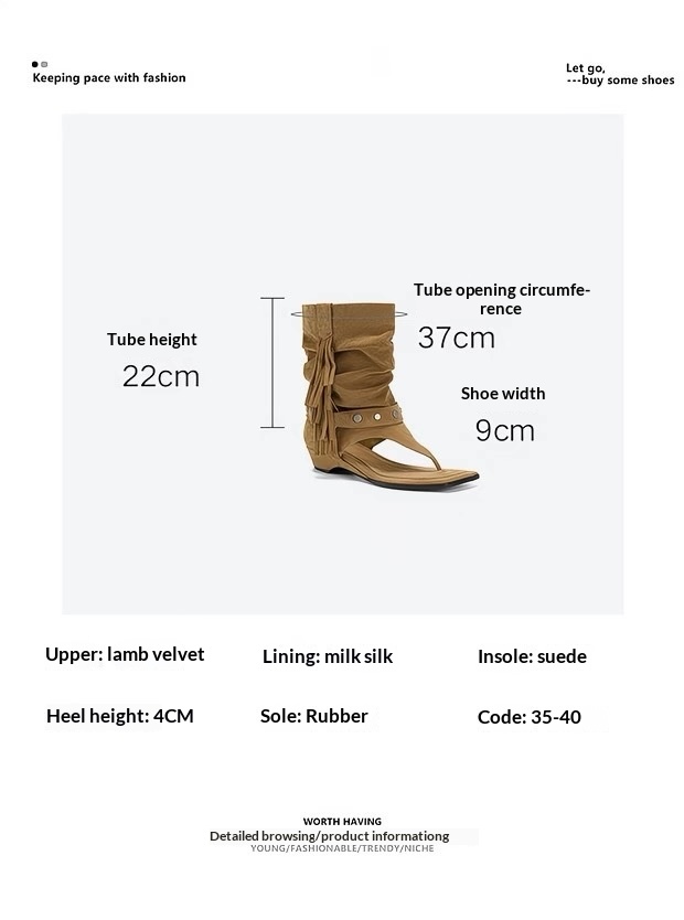 Tassel Retro Square-Toe Roman Sandals Women 13 0e701a84 5f08 4600 b50f 40c78e23f09d trans