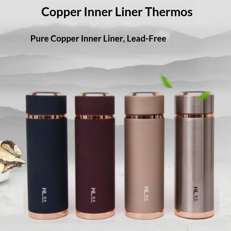 Pure Copper Ceramic Energy Cup – Traditional Chinese Tea & Water Mug 460ML