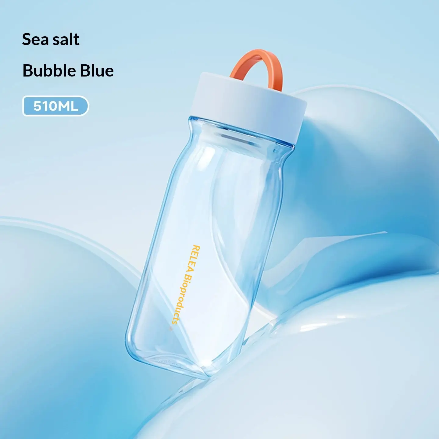Plastic Water Bottle Stylish Design Summer Sports Portable Tea On-the-go Cup