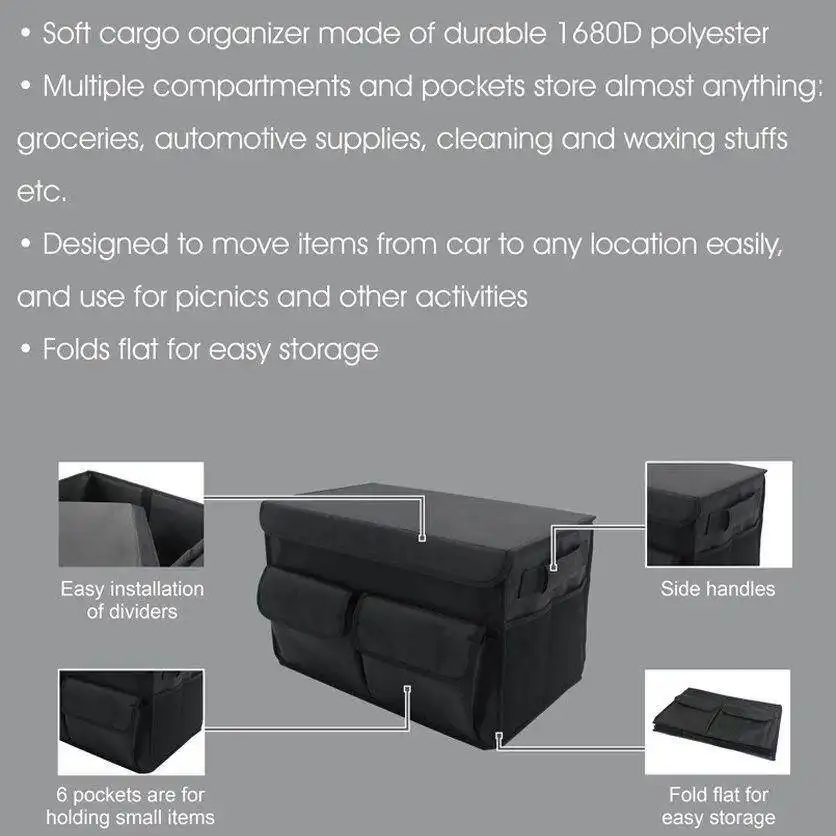 Car Trunk Organizer Tailgate Storage Box