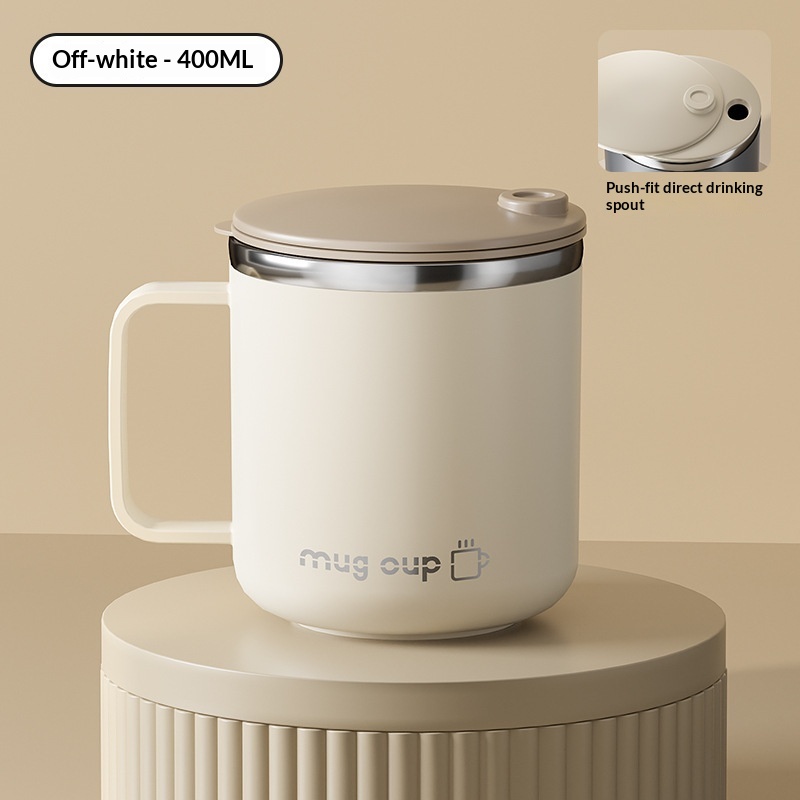 304 Stainless Steel Portable Mug With Lid Coffee Cup