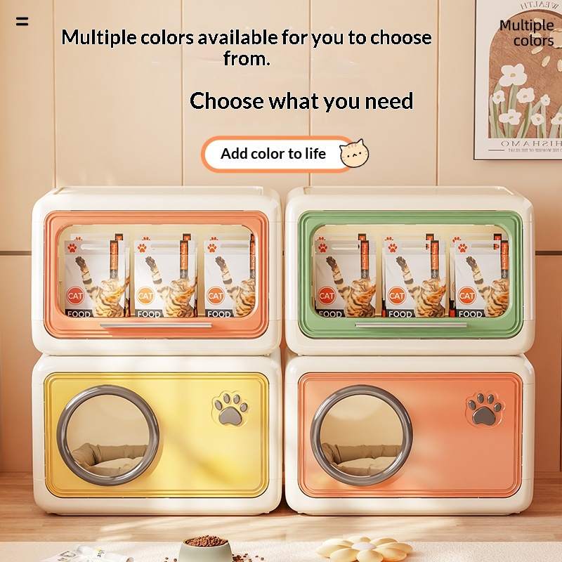Large-capacity Cat Food Storage Container Cat Bed