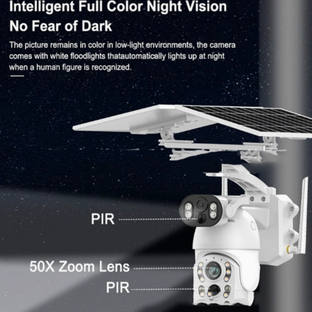 Zoom 4G Network Surveillance Camera Wireless Camera Infrared Wide-Angle