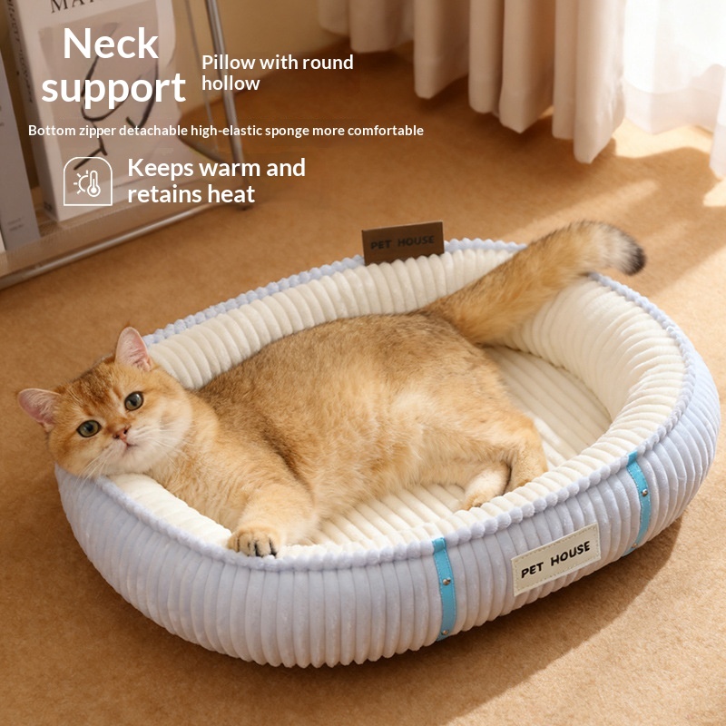 Cross-border Bestseller Winter Double-Layer Warm Cat Bed