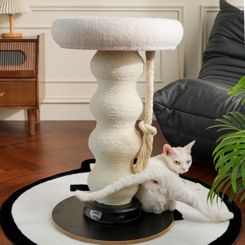 Small Space-saving Tree Sisal Scratching Post Cat Climbing Frame With Cozy Nest