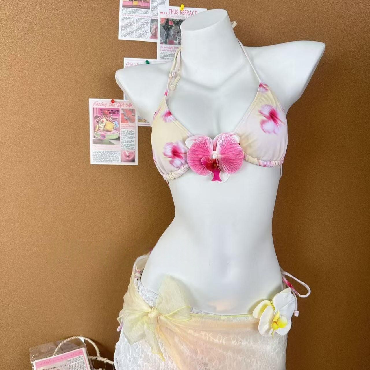 Women's Three-Piece Split Skirt Bikini Set