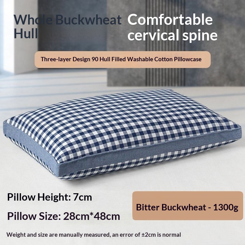 Cotton Buckwheat Pillow Cervical Support Pillow Insert