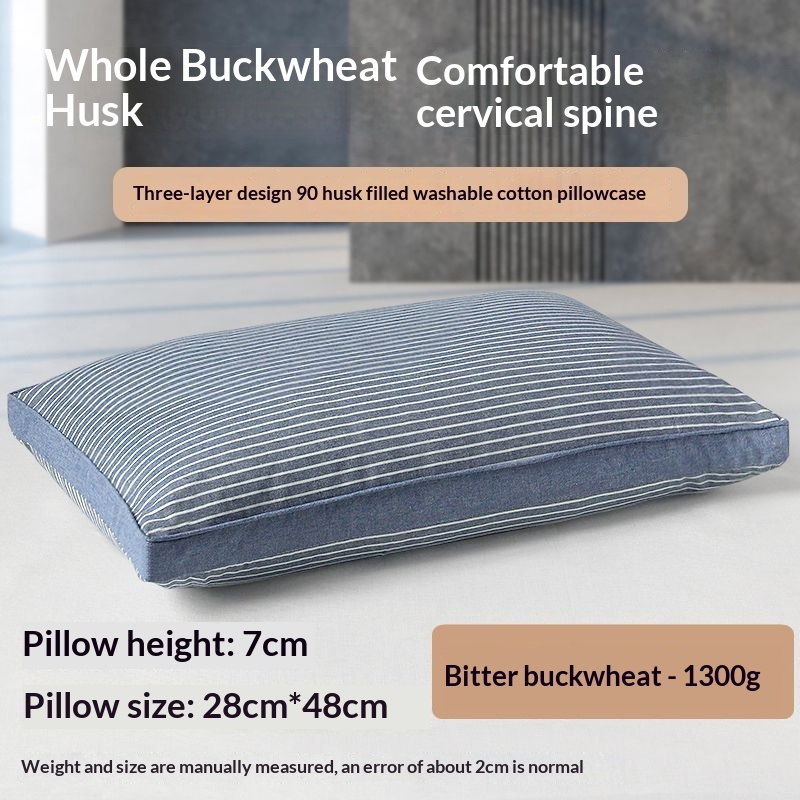 Cotton Buckwheat Pillow Cervical Support Pillow Insert