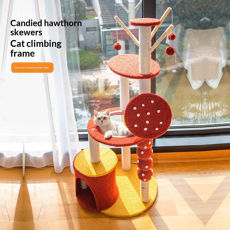 Large Integrated Cat Bed And Cat Tree