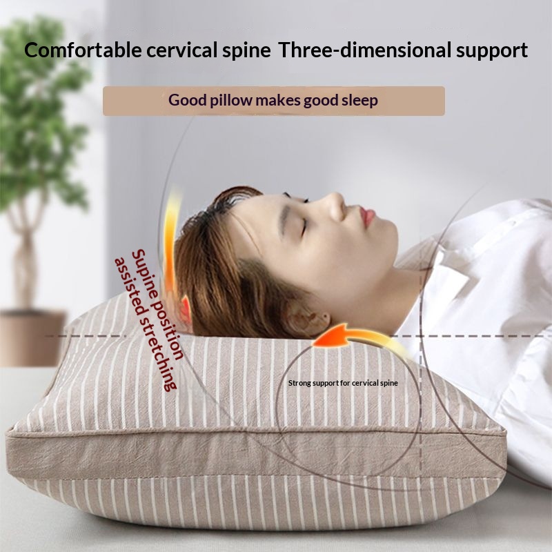 Cotton Buckwheat Pillow Cervical Support Pillow Insert