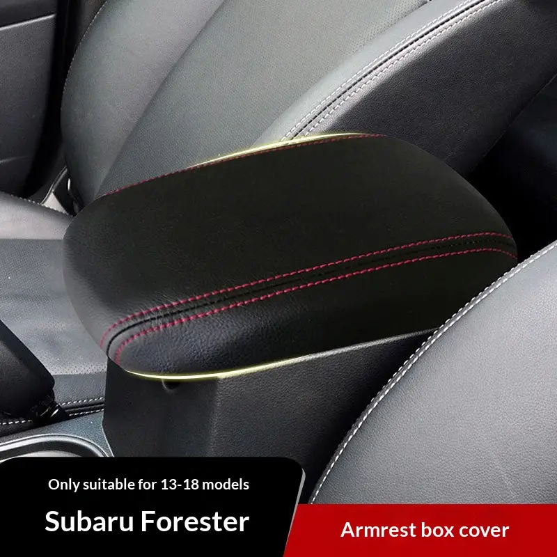 Car Armrest Box Leather Cover Interior Modification