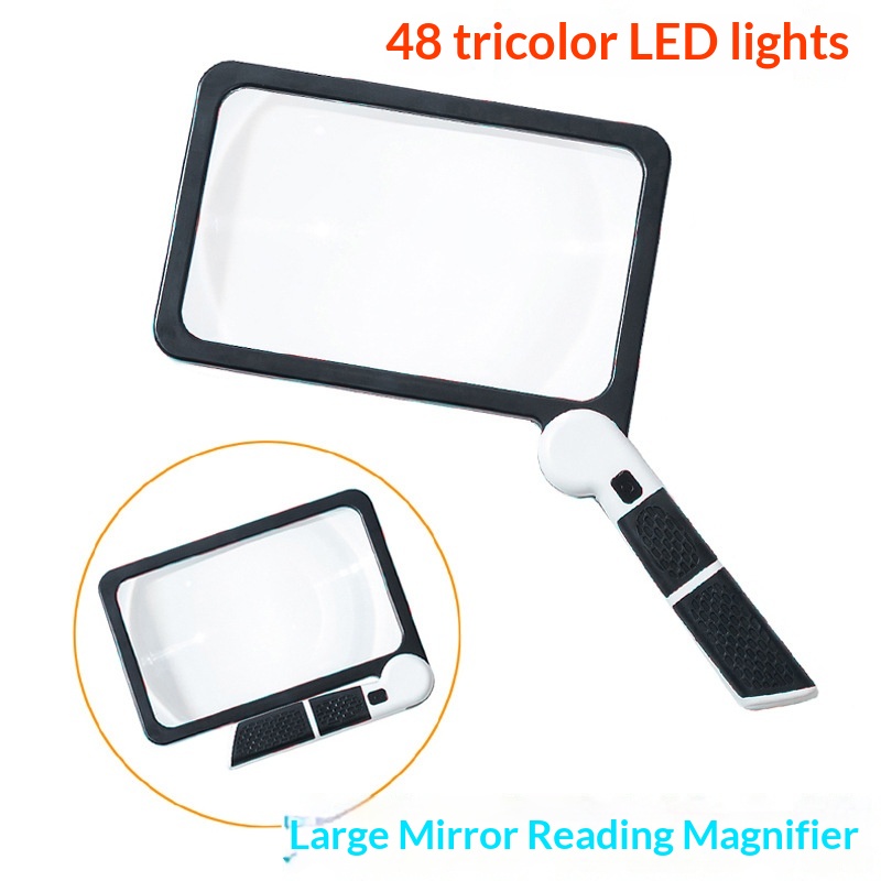 5x Handheld Folding Magnifying Glass