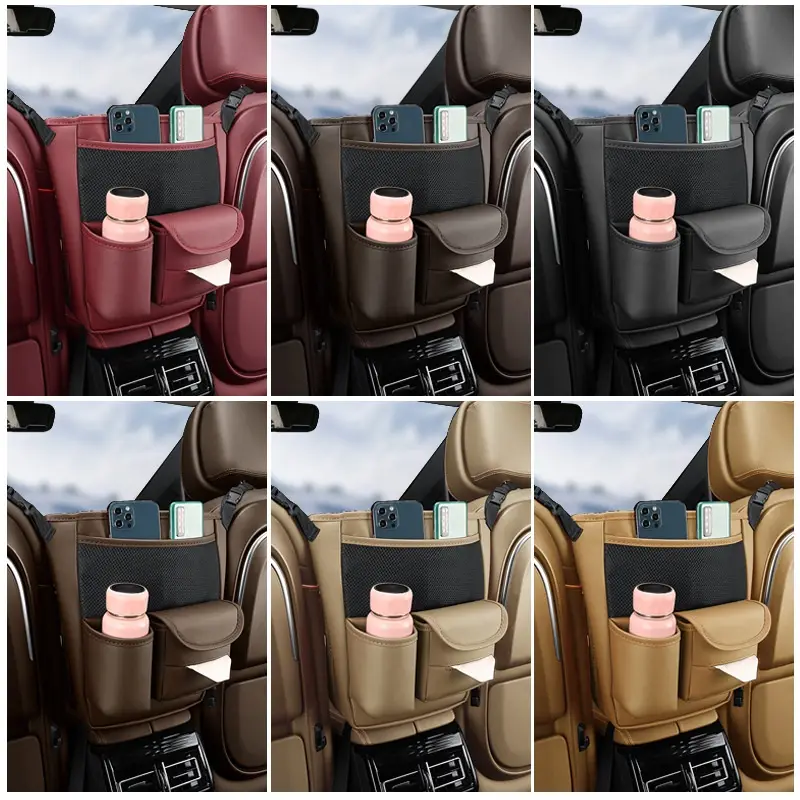 Car Seat Back Organizer Bag Hanging Type For Use In Vehicles