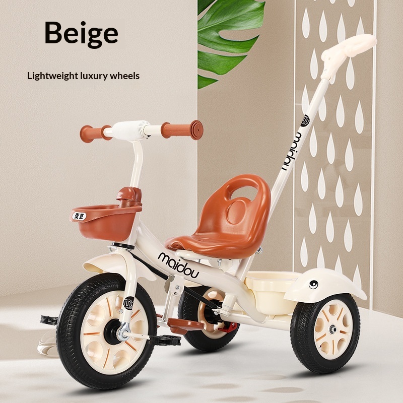 Poussette à pédale pliable pour bébé tricycle pour enfants – Image 9