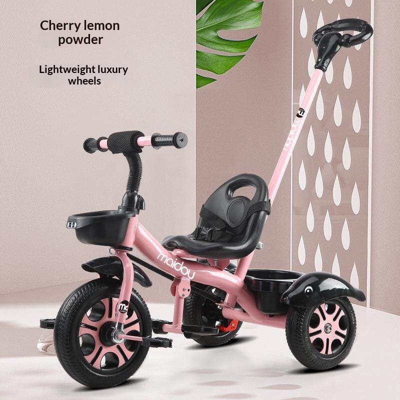 Poussette à pédale pliable pour bébé tricycle pour enfants – Image 5