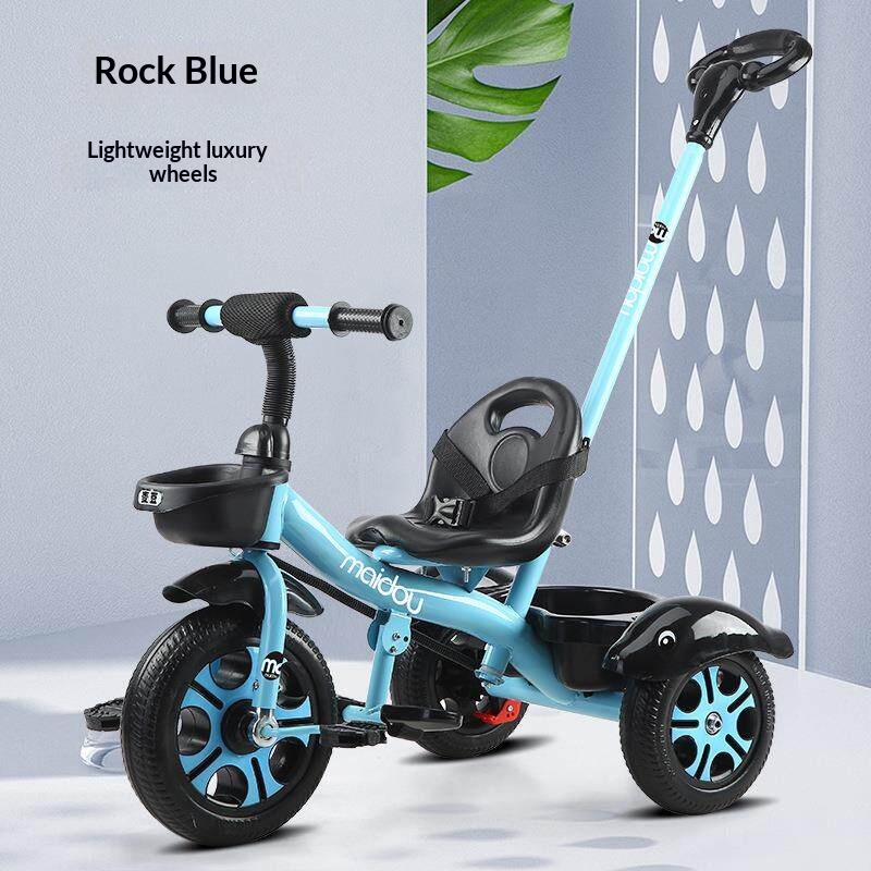 Poussette à pédale pliable pour bébé tricycle pour enfants – Image 4