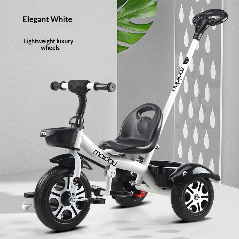 Poussette à pédale pliable pour bébé tricycle pour enfants – Image 3