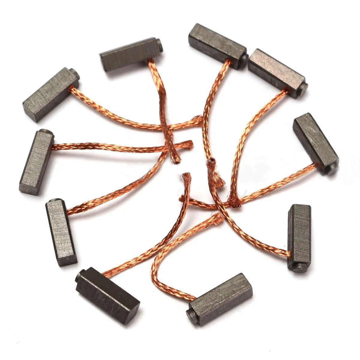 5x6x14mm Graphite Carbon Brush With Lead Wires