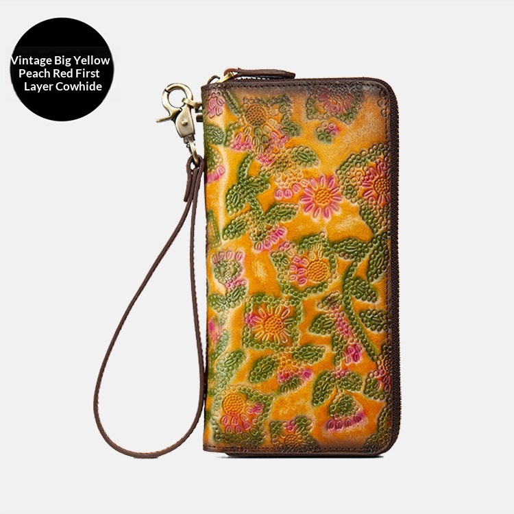 Women's Embossed Distressed Large-Capacity Vintage Wallet 18 b393b8d2 3ce7 410a 8420 1655cf11dcf4 trans