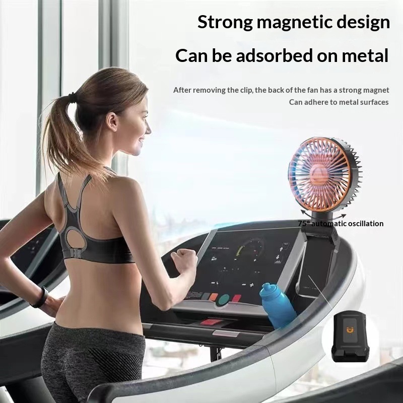 Magnetic Clip-on Folding Portable Oscillating Fan