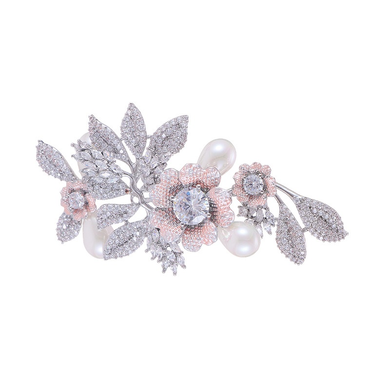 Floral Pearl Brooch