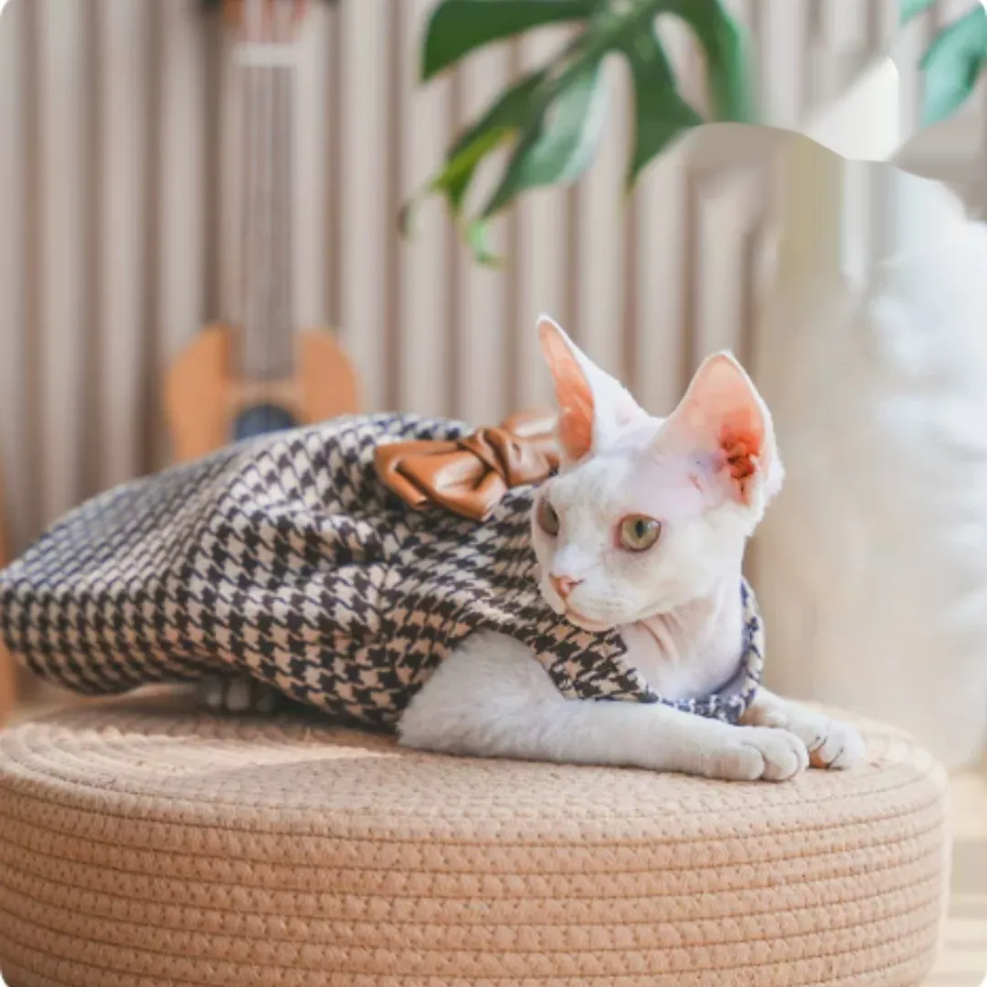 Hairless Cat Devon Kitten Clothes Dress