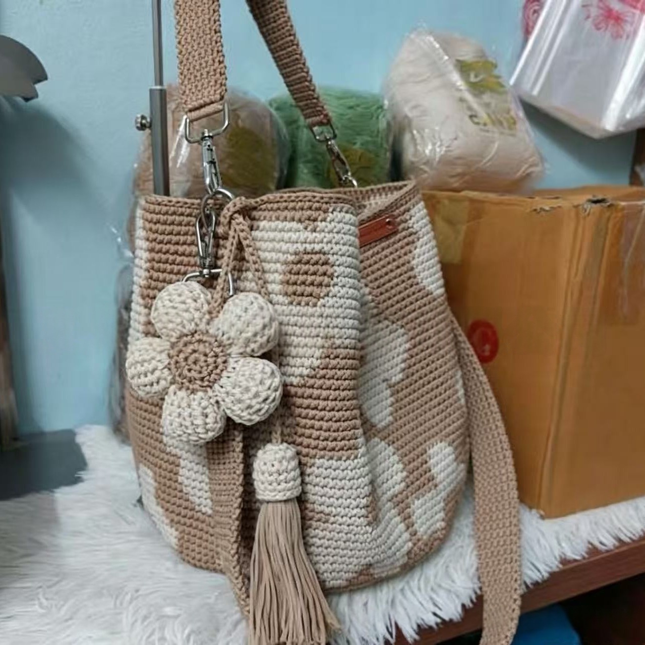 Hand-Crocheted Flower Tote Bag For Women 19 61b73c9e f8bd 4f85 b0ce 040cde9ee3d8