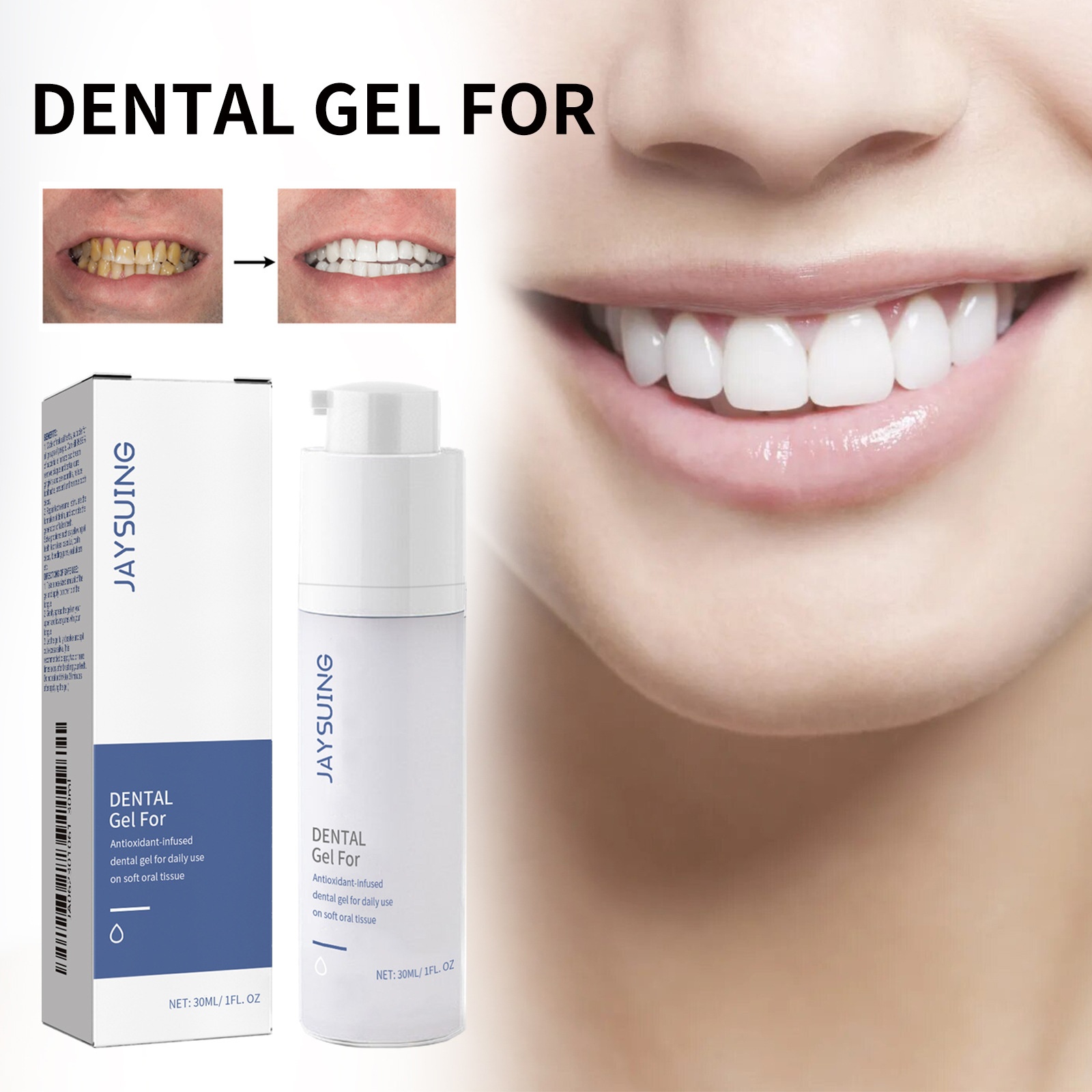 Tartar And Stain Removal Oral Cleaning Tooth Gel