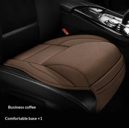 Five-Seat Universal Full-Leather Car Seat Covers With Lumbar Support