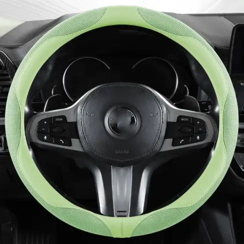 D-shaped Steering Wheel Cover For Men And Women Four-season Breathable Ice Silk