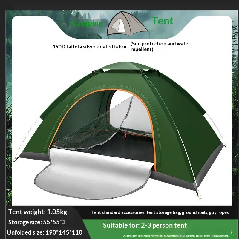 Fully Automatic Camping Tent That Requires No Setup And Opens Instantly