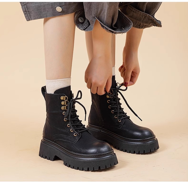 Women's Retro Height-Enhancing Mid-Calf Martin Boots 16 3b853ab4 c085 428b 838b 73ebdb0027eb trans