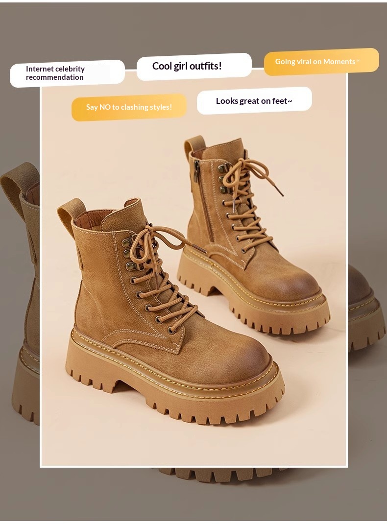 Women's Retro Height-Enhancing Mid-Calf Martin Boots 23 4d2fb5b8 52af 4245 9352 62d3cc648d86 trans