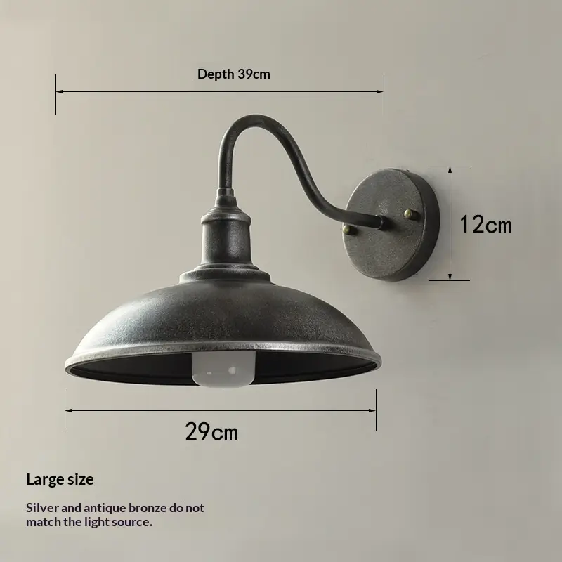 Outdoor Waterproof Wall Lamp Retro Iron Art Lamps