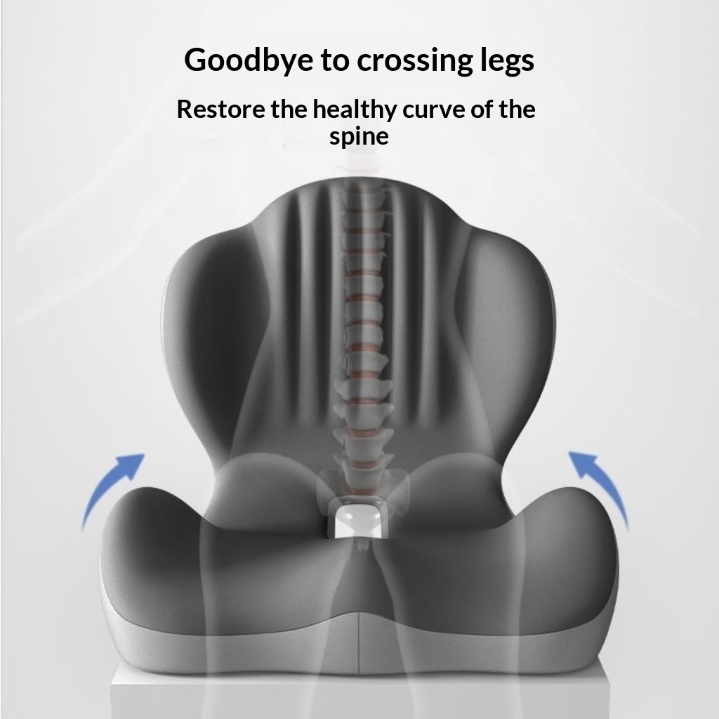 Student Posture-Correcting Ergonomic Seat Cushion With Lumbar Support