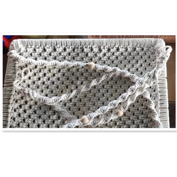 Hand-Woven Cotton Rope Pet Hammock Bed view 3