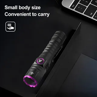 UV Amber Wax Identification Aluminum Alloy Portable Flashlight