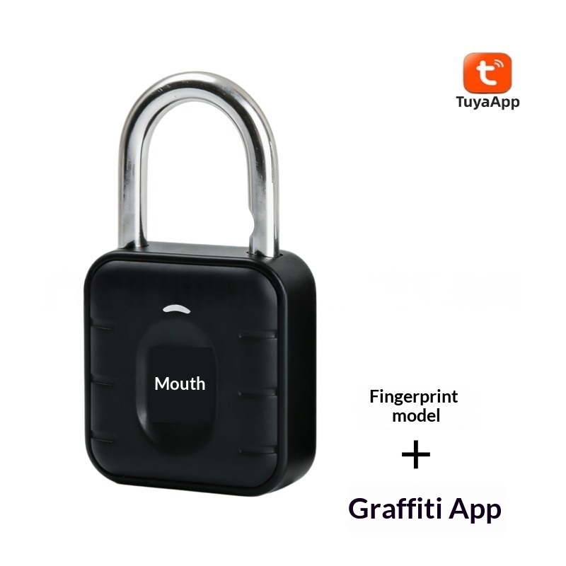 Smart Fingerprint Padlock Electronic Outdoor Rust-Proof Padlock 2