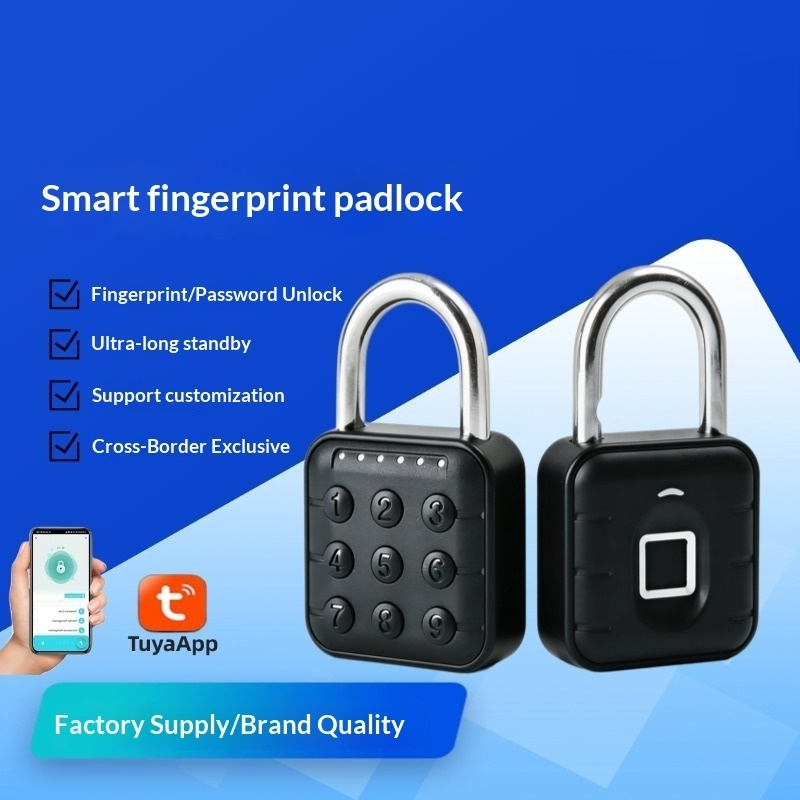 Smart Fingerprint Padlock Electronic Outdoor Rust-Proof Padlock 6